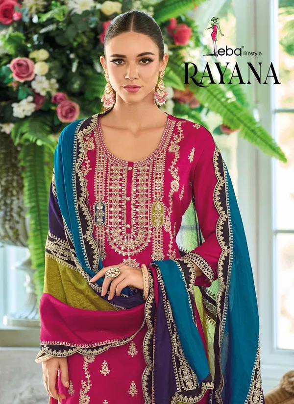 Rayana By Eba Chinon Embroidery Salwar Kameez Wholesale Price In Surat